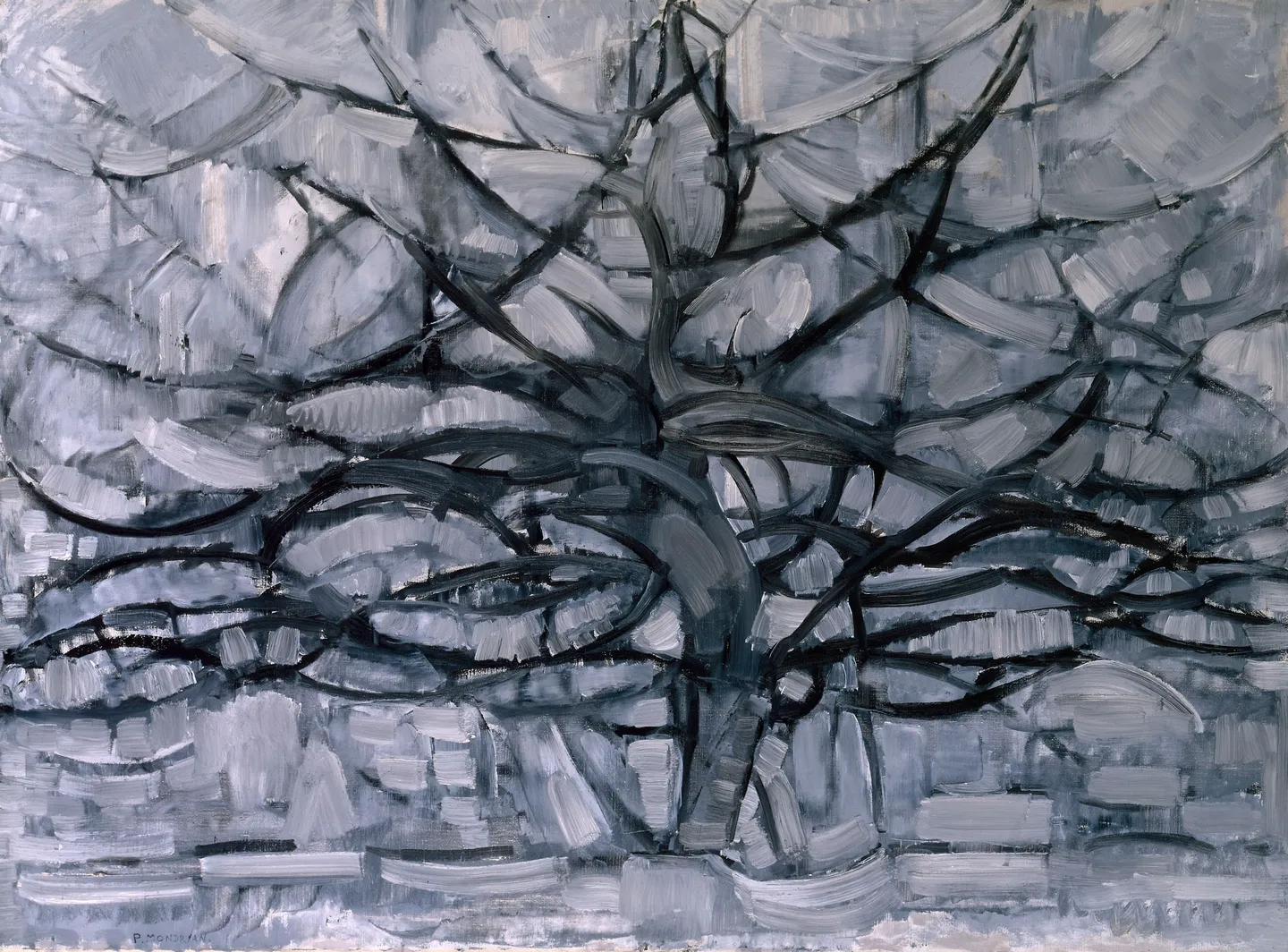 Gray Tree by Piet Mondrian